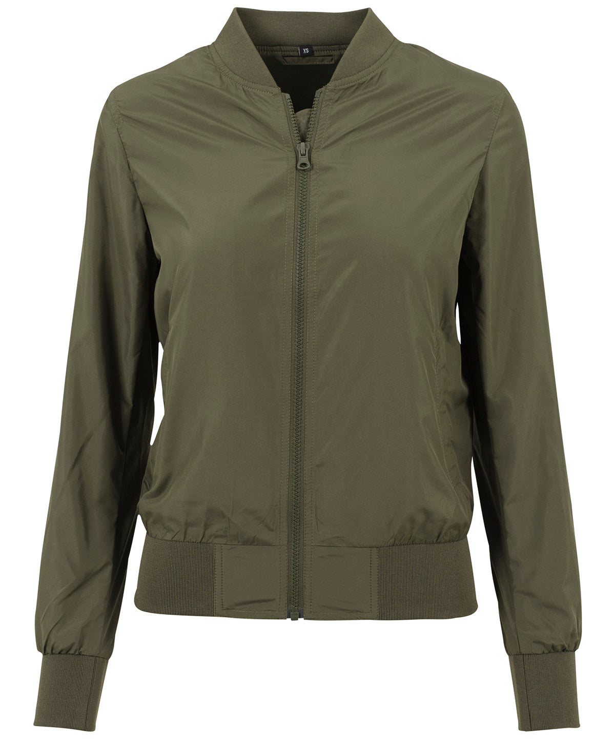 Women's nylon bomber jacket