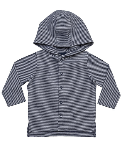 Baby stripy hooded T