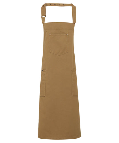 Chino cotton bib apron