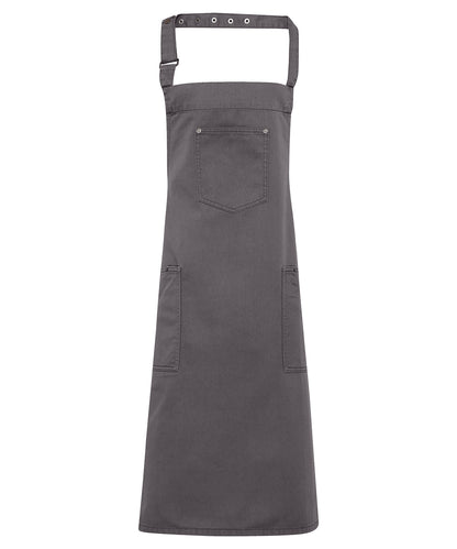 Chino cotton bib apron