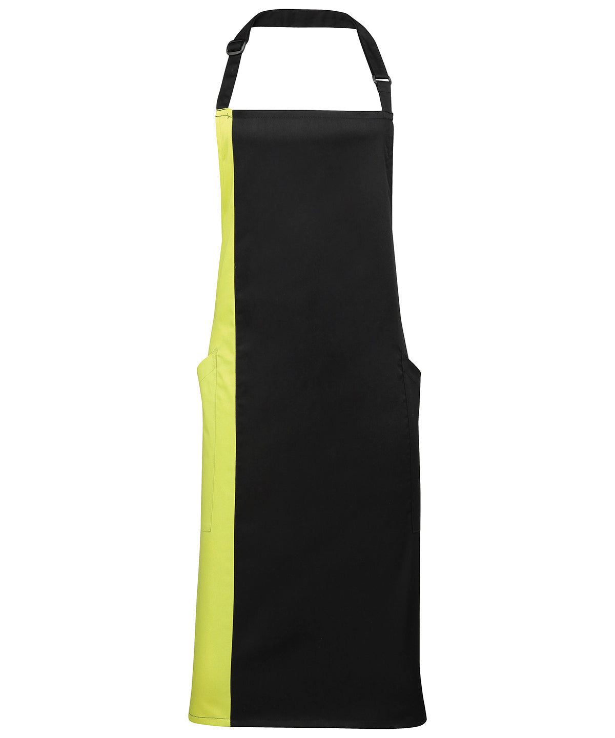 Contrast bib apron