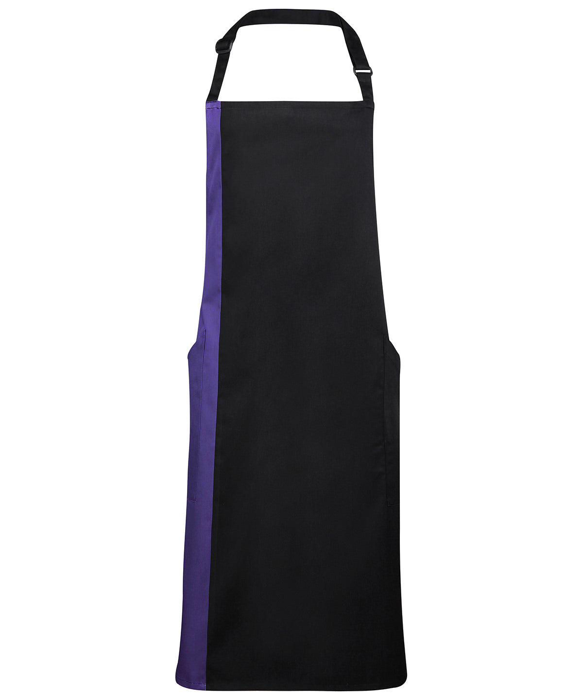 Contrast bib apron