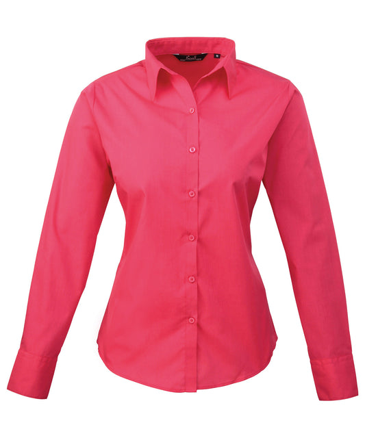 Women's poplin long sleeve blouse