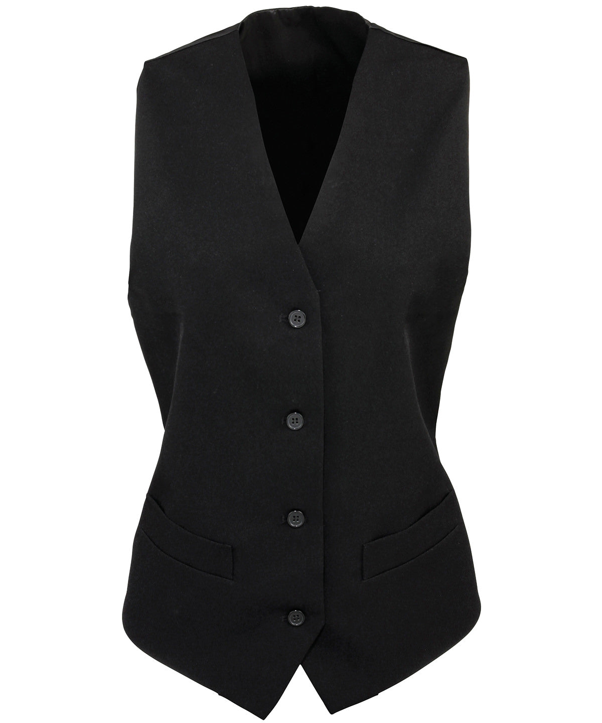 Women's lined polyester waistcoat