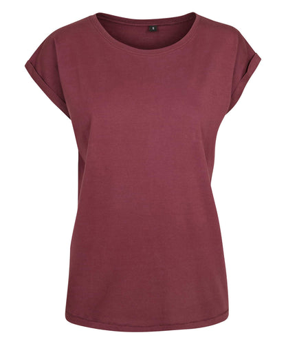 Women's extended shoulder tee