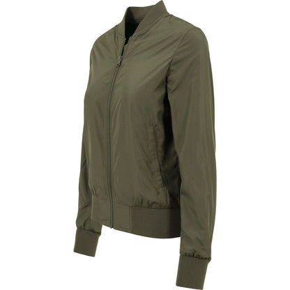 Women's nylon bomber jacket