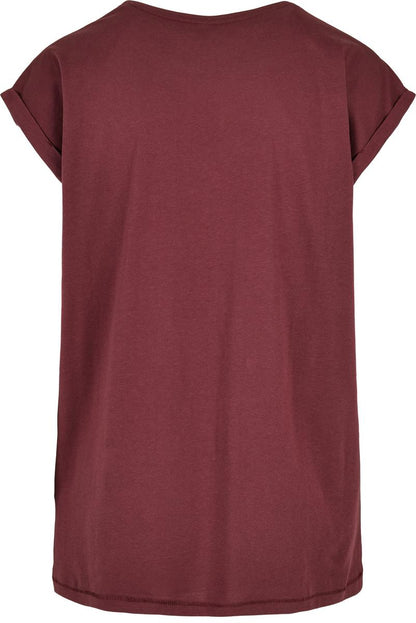 Women's organic extended shoulder tee