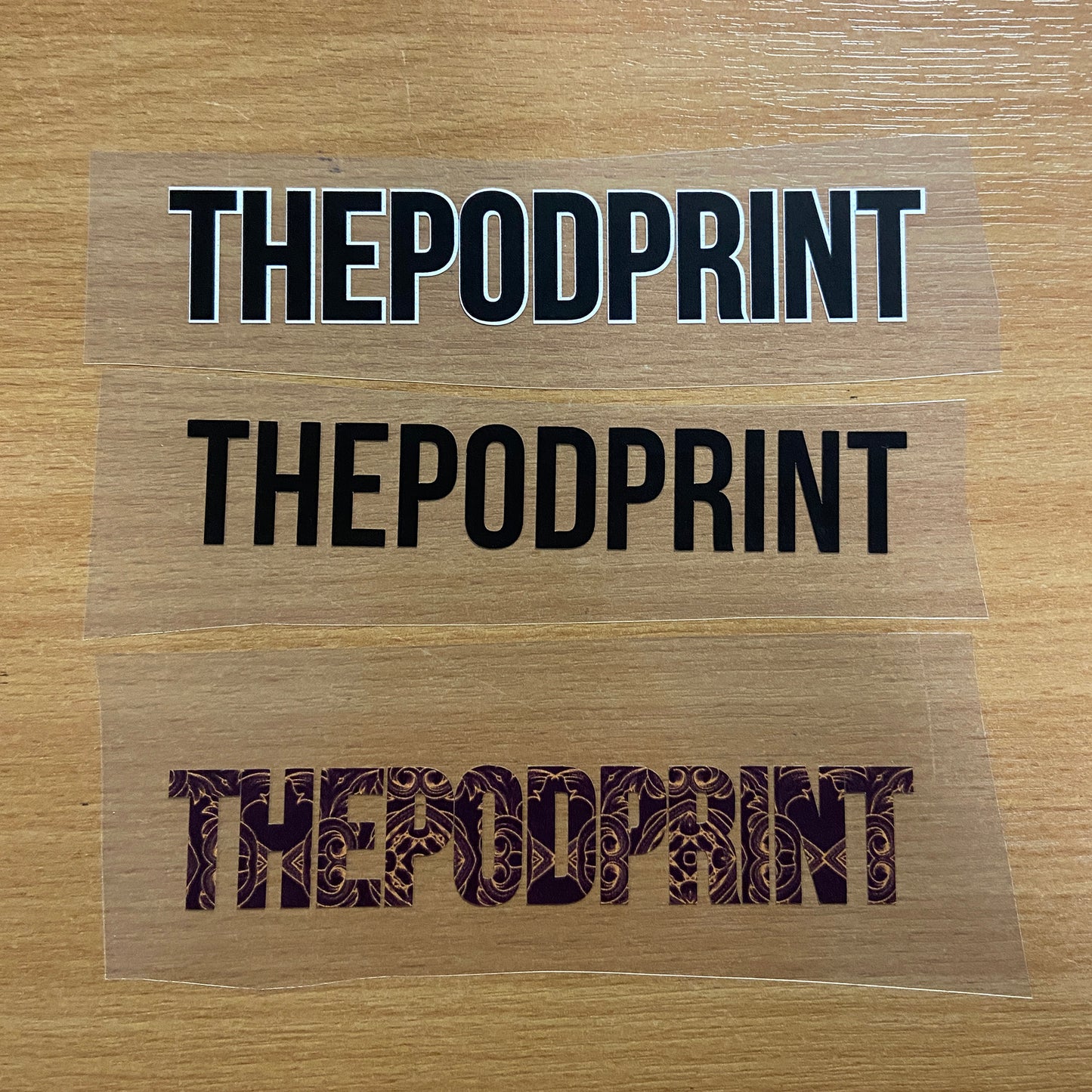 Custom Printed Vinyl Transfer