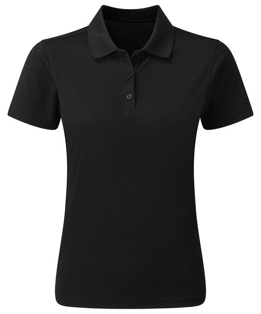 Women's spun dyed sustainable polo shirt